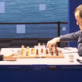 Giri, Anish Wojtaszek, Radoslaw – 83rd Tata Steel Masters – R10 – 27 janvier 2021 – Wijk aan Zee NED