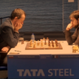 Wojtaszek, Radoslaw Vachier-Lagrave, Maxime  Tata Steel Masters - R11 - 29 janvier 2021 - Wijk aan Zee NED