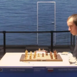 Firouzja, Alireza Wojtaszek, Radoslaw Tata Steel Masters R13  31 janvier 2021 Wijk aan Zee NED