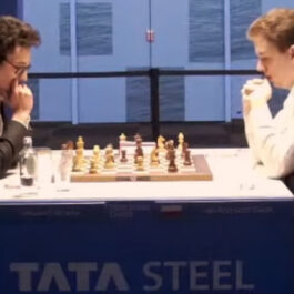Caruana, Fabiano Duda, Jan-Krzysztof Tata Steel Masters R3 18 janvier 2021 Wijk aan Zee NED
