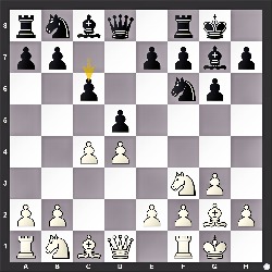 D78 1. d4 Nf6 2. c4 g6 3. g3 d5 4. Bg2 Bg7 5. Nf3 O-O 6. O-O c6 * Neo-Grünfeld, 6.0-0 c6