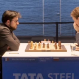 Vachier-Lagrave, Maxime  Duda, Jan-Krzysztof  – Tata Steel Masters – R12 – 30 janvier 2021 – Wijk aan Zee NED