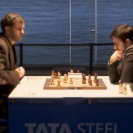 Grandelius, Nils 1-0  Vachier-Lagrave, Maxime  – Tata Steel Masters – R5 – 21 janvier 2021 – Wijk aan Zee NED