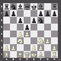 D43 Semi-Slav Defense 1.d4 d5 2.c4 e6 3.Nc3 Nf6 4.Nf3 c6 5.g3