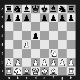 A09 - 1. Nf3 d5 2. c4 - Réti Opening