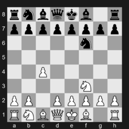A15 - 1. c4 Nf6 2. Nf3 - English Opening: Anglo-Indian Defense, King's Knight Variation