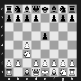 A21 - 1. c4 e5 2. Nc3 - English Opening: King's English Variation, Reversed Sicilian