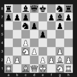 A26 - 1.c4 e5 2.Nc3 Nc6 3.g3 g6 4.Bg2 Bg7 5.d3 d6 - English [+0.24]