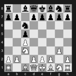 A36 - 1. c4 c5 2. Nc3 Nc6 3. g3 - English Opening: Symmetrical Variation, Two Knights, Fianchetto Variation