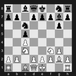 A37 - 1. c4 c5 2. Nc3 Nc6 3. g3 g6 4. Bg2 Bg7 5. Nf3 - English Opening: Symmetrical Variation, Three Knights, Fianchetto Variation