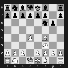 A48 - 1. d4 Nf6 2. Nf3 g6 3. Bf4 - London System