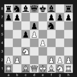 A65 - 1. d4 Nf6 2. c4 c5 3. d5 e6 4. Nc3 exd5 5. cxd5 d6 6. e4 - Benoni Defense: King's Pawn Line