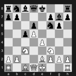 A70e - 7…Bg7 8.Be2 [+0.46]