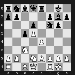 A77 - Benoni: Classical, Main Line, 10.Nd2 Nbd7 11.a4 Ne5 12.Ndb1
