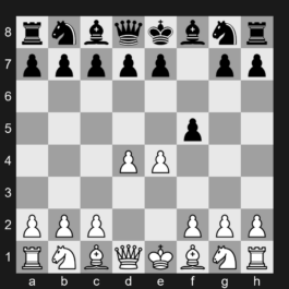 A82 - 1.d4 f5 2.e4 - Dutch [+0.16]