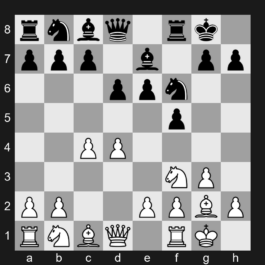 A96 - Classical, 7.b3 Qe8 8.Bb2