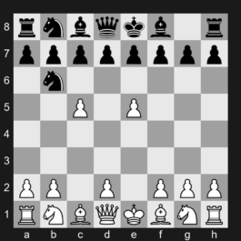B02s - 2.e5 Nd5 3.c4 Nb6 4.c5 - Two Pawns (Lasker) Attack