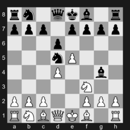 B05a - 4.Nf3 Bg4 - Modern