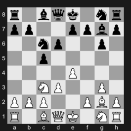 B25a - 4.Bg2 Bg7 5.d3 d6 - Closed