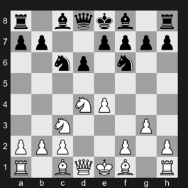 B56j - 4.Nxd4 Nf6 5.Nc3 Nc6 6.g3 - Open