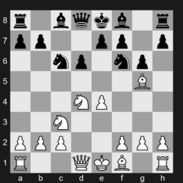 B60b - 4.Nxd4 Nf6 5.Nc3 Nc6 6.Bg5 g6 - Richter-Rauzer Bondarevsky Variation