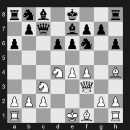 B98g - 8.Qf3 h6 9.Bh4 Qc7 - Najdorf Browne Variation [+0.79]