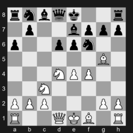 B98a - 4.Nxd4 Nf6 5.Nc3 a6 6.Bg5 e6 7.f4 Be7 - Najdorf