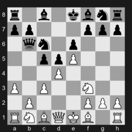 C02 - 1. e4 e6 2. d4 d5 3. e5 c5 4. c3 Nc6 5. Nf3 Qb6 6. a3 - French Defense: Advance Variation, Main Line