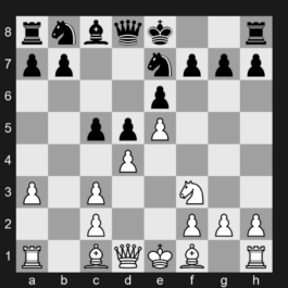 C19 - 1.e4 e6 2.d4 d5 3.Nc3 Bb4 4.e5 c5 5.a3 Bxc3+ 6.bxc3 Ne7 7.a4 - French