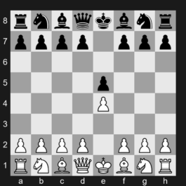 C20 - 1. e4 e5 - King's Pawn Game