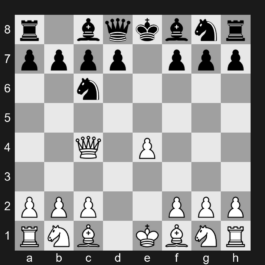 C22 - 1. e4 e5 2. d4 exd4 3. Qxd4 Nc6 4. Qc4 - Center Game: Hall Variation
