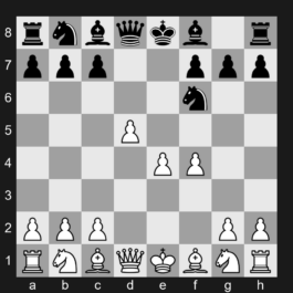 C32 - 1.e4 e5 2.f4 d5 3.exd5 e4 4.d3 Nf6 - KGD