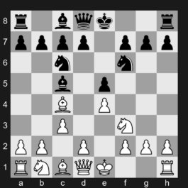 C54 - 1. e4 e5 2. Nf3 Nc6 3. Bc4 Bc5 4. c3 Nf6 - Italian Game: Classical Variation