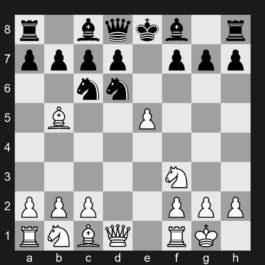 C67 - 1. e4 e5 2. Nf3 Nc6 3. Bb5 Nf6 4. O-O Nxe4 5. d4 Nd6 6. dxe5 - Ruy Lopez: Open Berlin Defense, l'Hermet Variation