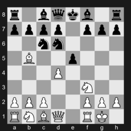 C67 - 1. e4 e5 2. Nf3 Nc6 3. Bb5 Nf6 4. O-O Nxe4 5. d4 Nd6 - Ruy Lopez: Berlin Defense, l'Hermet Variation