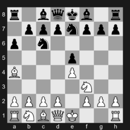 C70 - 1. e4 e5 2. Nf3 Nc6 3. Bb5 a6 4. Ba4 Nge7 - Ruy Lopez: Morphy Defense, Cozio Defense