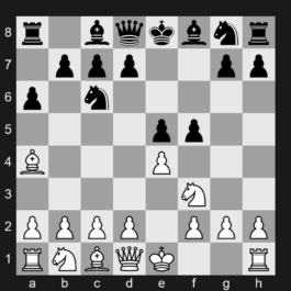 C70 - 1. e4 e5 2. Nf3 Nc6 3. Bb5 a6 4. Ba4 f5 - Ruy Lopez: Morphy Defense, Schliemann Defense Deferred