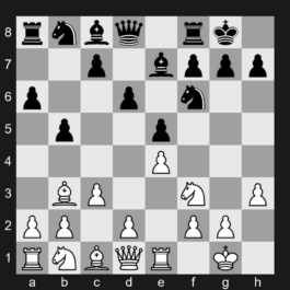 C94 - 1.e4 e5 2.Nf3 Nc6 3.Bb5 a6 4.Ba4 Nf6 5.O-O Be7 6.Re1 b5 7.Bb3 O-O 8.c3 d6 9.h3 Nb8 - Spanish [+0.48]