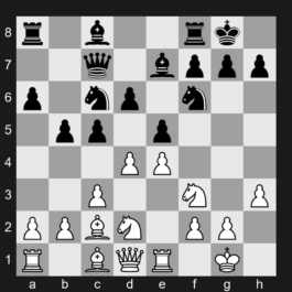C98 - 1.e4 e5 2.Nf3 Nc6 3.Bb5 a6 4.Ba4 Nf6 5.O-O Be7 6.Re1 b5 7.Bb3 O-O 8.c3 d6 9.h3 Na5 10.Bc2 c5 11.d4 Qc7 12.Nbd2 Nc6 - Spanish [+0.99]