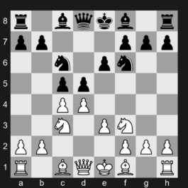 D32 - 1. d4 d5 2. c4 e6 3. Nc3 c5 4. e3 Nf6 5. Nf3 Nc6 - Tarrasch Defense: Symmetrical Variation