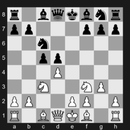 D33 - 1. d4 d5 2. c4 e6 3. Nc3 c5 4. cxd5 exd5 5. Nf3 Nc6 6. g3 - Tarrasch Defense: Rubinstein System