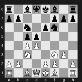 D41 - 1. c4 c5 2. Nf3 Nf6 3. Nc3 Nc6 4. g3 d5 5. d4 e6 - Queen's Gambit Declined: Semi-Tarrasch Defense
