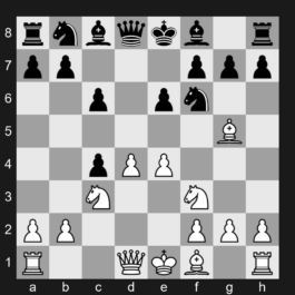 D44 - 1. d4 d5 2. c4 c6 3. Nf3 Nf6 4. Nc3 e6 5. Bg5 dxc4 6. e4 - Semi-Slav Defense: Botvinnik Variation