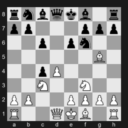 D44 - 1. d4 d5 2. c4 c6 3. Nf3 Nf6 4. Nc3 e6 5. Bg5 dxc4 - Semi-Slav Defense Accepted