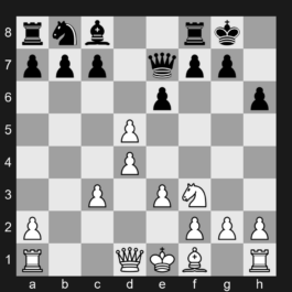 D57 - 1. d4 d5 2. c4 e6 3. Nc3 Be7 4. Nf3 Nf6 5. Bg5 h6 6. Bh4 O-O 7. e3 Ne4 8. Bxe7 Qxe7 9. cxd5 Nxc3 10. bxc3 - Queen's Gambit Declined: Lasker Defense, Main Line