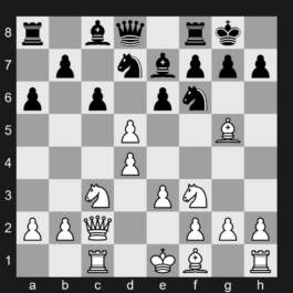 D65 - 1. d4 d5 2. Nf3 Nf6 3. c4 e6 4. Nc3 Be7 5. Bg5 O-O 6. e3 Nbd7 7. Rc1 c6 8. Qc2 a6 9. cxd5 - Queen's Gambit Declined: Orthodox Defense, Rubinstein Attack