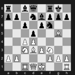 D66 - 1. d4 d5 2. c4 e6 3. Nc3 Nf6 4. Bg5 Be7 5. e3 O-O 6. Nf3 Nbd7 7. Rc1 c6 8. Bd3 - Queen's Gambit Declined: Orthodox Defense, Bd3 Line