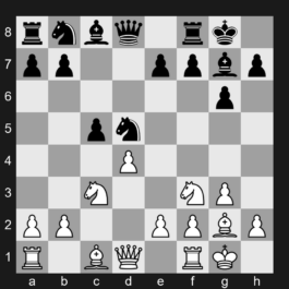 D75 - 1. d4 Nf6 2. c4 g6 3. Nc3 Bg7 4. Nf3 O-O 5. g3 d5 6. cxd5 Nxd5 7. Bg2 c5 8. O-O - Neo-Grünfeld Defense: Delayed Exchange Variation