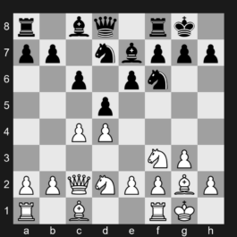 E09a - 1. d4 Nf6 2. c4 e6 3. Nf3 d5 4. g3 Be7 5. Bg2 O-O 6. O-O Nbd7 7. Qc2 c6 8. Nbd2 - Catalan Opening: Closed, Main Line