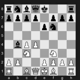 E21 - 1. d4 Nf6 2. c4 e6 3. Nc3 Bb4 4. Nf3 - Nimzo-Indian Defense: Three Knights Variation